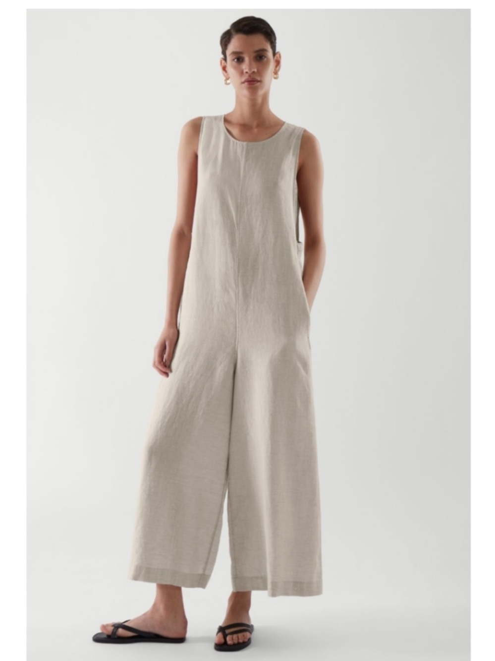 COS wide leg linen jumpsuit. Size XS.